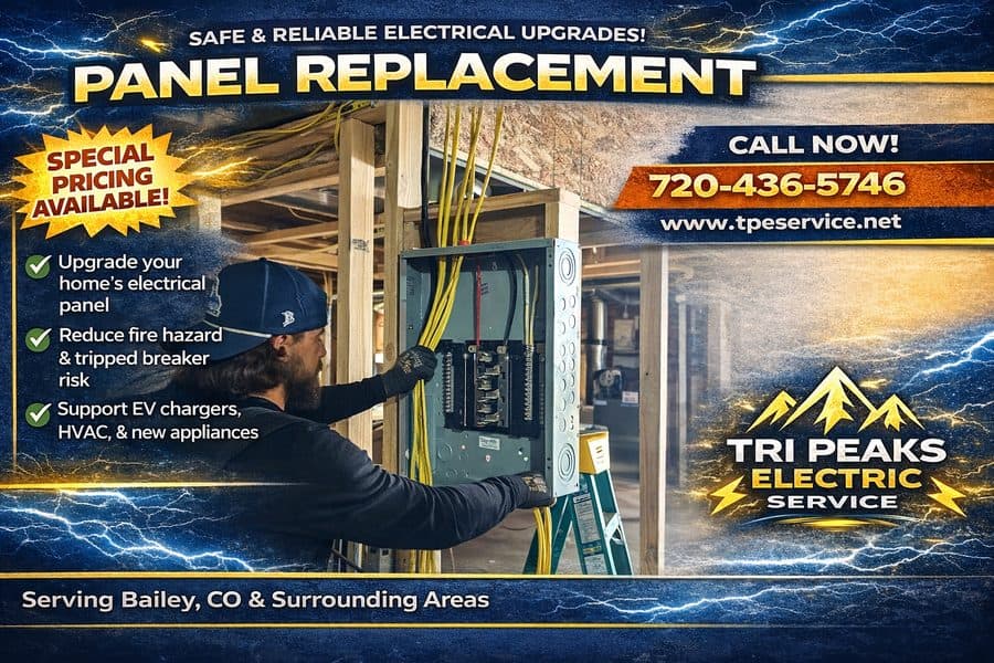 Electrical panel replacement special — Tri Peaks Electric Bailey CO